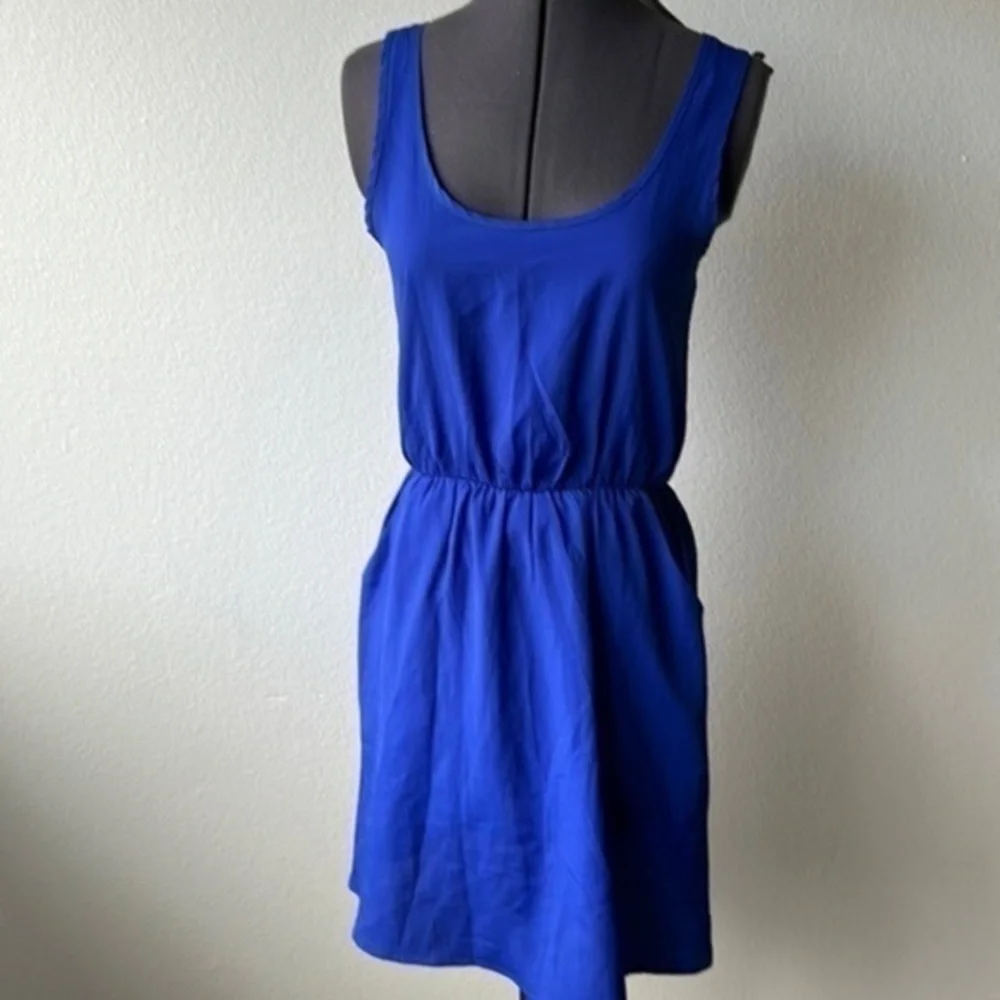 Lush dress XS blue summer polyester sundress balletcore